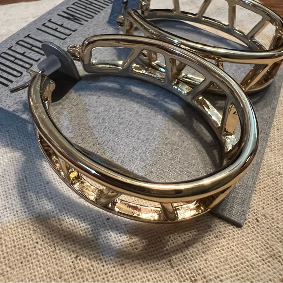 Robert Lee Morris Gold Modern Earrings - Picture 2 of 6